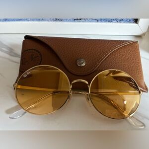 Ray-Ban Amber Aviator Sunglasses